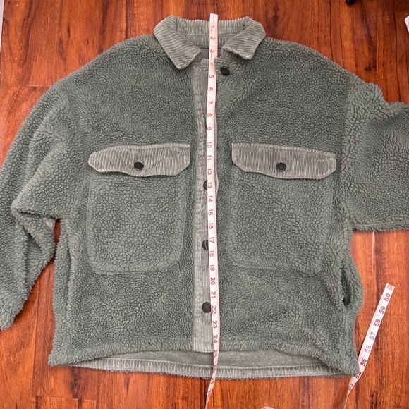 Zara Deep Pile Button Up Jacket Shirt Size Small - Picture 6 of 7